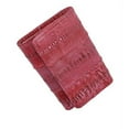 thumbnail image 2 of New Waterproof Eel Skin Leather Key Case Holder Credit Card Wallet (Cherry), 2 of 6