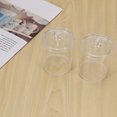 thumbnail image 5 of Qtip cotton swab holder dispenser, cotton swab apothecary jar with lid for bathroom container storage organization B, 5 of 5