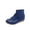 Blue, variant on SEMPAI Women's Casual Outdoor Flat Bottomed Tassel Boots Ladies' Flat Shoes Beige US Size:6.5