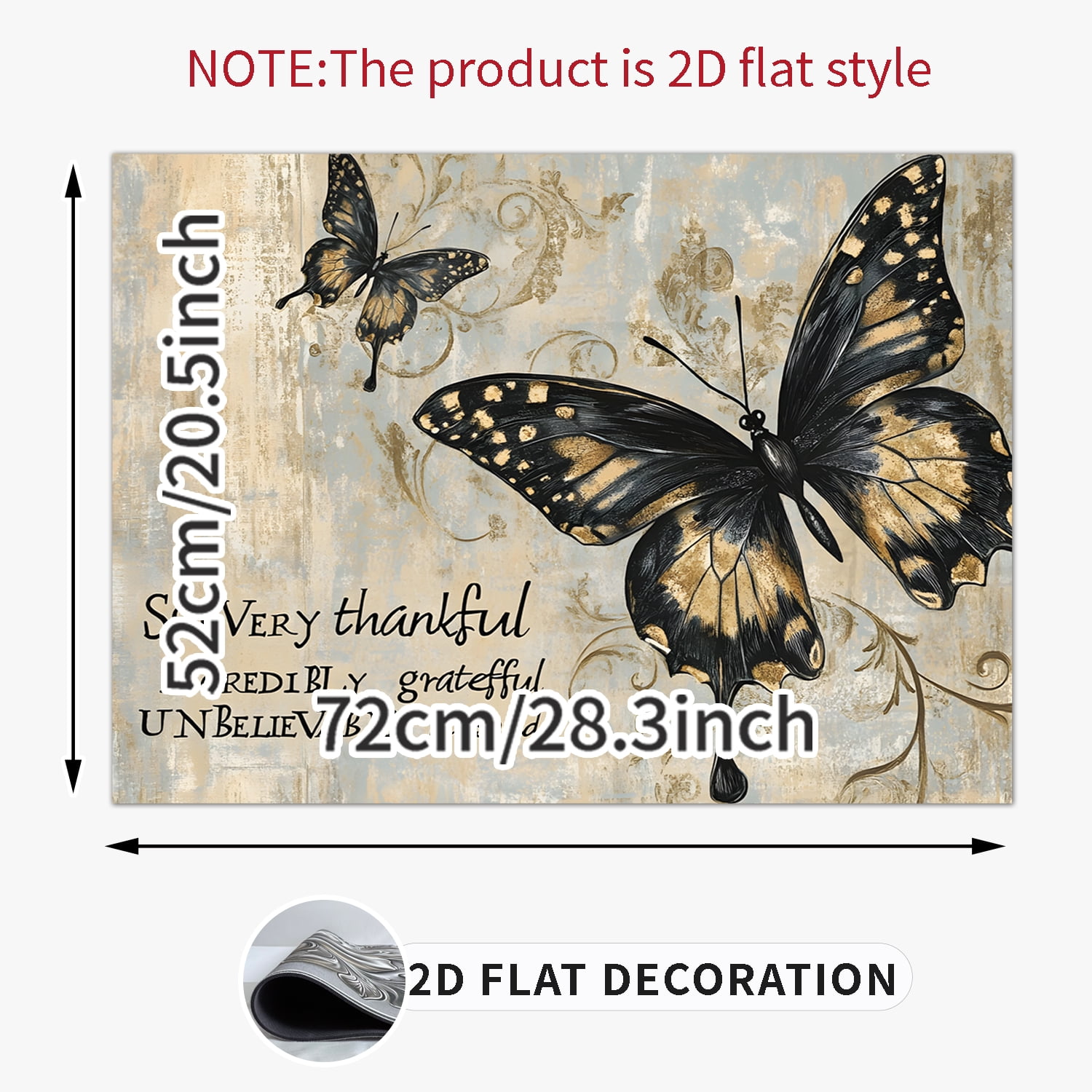 1pc Stove Top Covers for Electric Stove 28 "x 20 ", Butterfly Pattern Heat Resistant Glass Top Stove Cover Protector, Induction Cooktop Protector Stove Top Covers Mat, Prevents Scratching