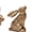 Vintage Gold-3pcs, variant on HaCpiu Easter Bunny Figurines, 3Pcs Beige Bunny Decorative Ornament, Easter Rabbit for Tabletop Decor & Home Spring Decoration Gift
