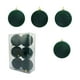 thumbnail image 2 of Juego de bolas de Navidad flocadas - 8cm 6pcs Verde, Decoraciones de Navidad, 6 Piezas, Variados estilos de decoraciones para el árbol de Navidad, También para otras fiestas, 2 of 6