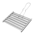thumbnail image 4 of Oleegame Rouleau pour Hot-Dogs BBQ 2 Pcs pour Gril, Outil de Cuisson de Maïs Portable, Grille-Pain Pliable en Acier Inoxydable pour Saucisses avec Poignée, Convient aux Barbecues à la Maison et à l'Extérieur, Capacité de 5 Hot-Dogs (, 4 of 8