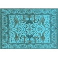 thumbnail image 1 of Ahgly Company Indoor Rectangle Oriental Light Blue Traditional Area Rugs, 3' x 5', 1 of 4