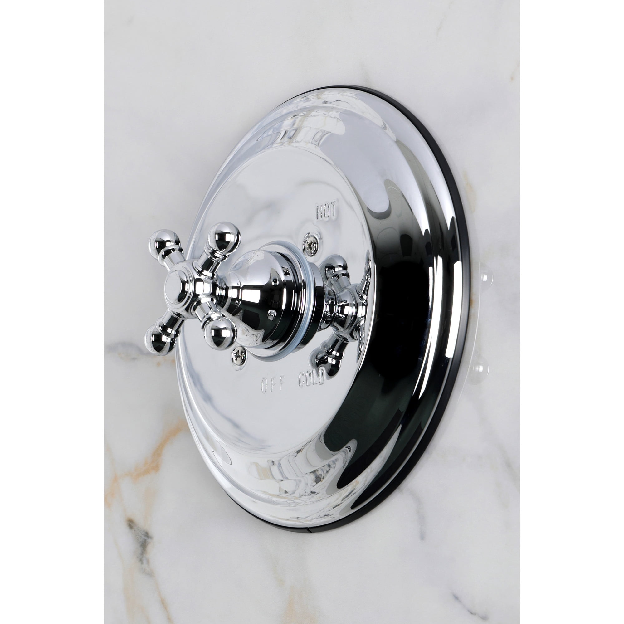 Kingston KB2631BXE Metropolitan Single-Handle Pressure Balanced Shower Valve and Trim Set - Valve Included in Polished Chrome