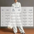 thumbnail image 3 of vdgthytj Womens Sweatsuit 2 Piece Set Stand Collar Button Front Cropped Jacket Wide Leg Pants Fall Loungewear Athleisure Outfits(X-Large,White), 3 of 6