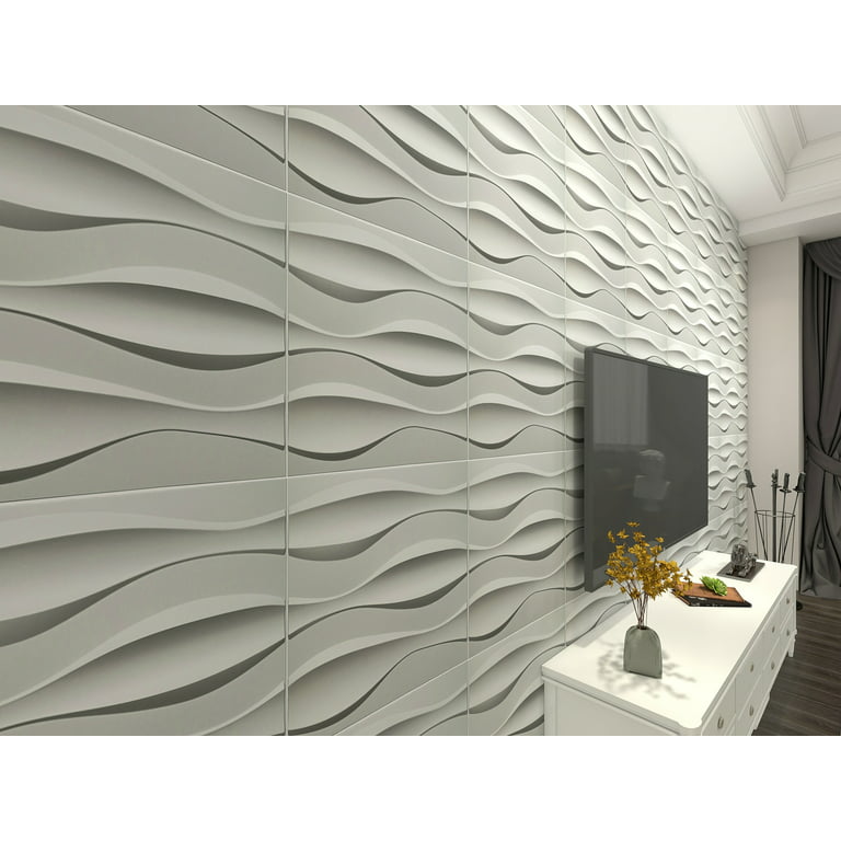 Art3dwallpanels Panel de pared 3D de PVC para decoración de pared interior,  19.7 x 19.7 pulgadas, paneles de pared 3D de PVC, paneles de pared con