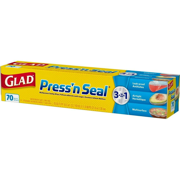 Press'n Seal Plastic Wrap, 70 Square Foot, 12 Rolls per Carton