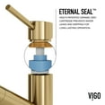 thumbnail image 6 of VIGO Branson Single-Handle Pull-Out Sprayer Kitchen Faucet in Matte Brushed Gold, 6 of 16