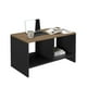 thumbnail image 1 of MORU Mesa de Centro SMART Negro y Latte, Mesita de noche, Mesa Lateral Para Sala, Mesa Auxiliar Con Estantes, Ideal Para Casa u Oficina |Mate| 80x40x42| MORU SMART negro y roble Moderno Minimalista, 1 of 8
