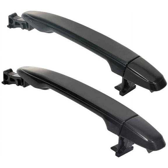 CCIYU Door Handles fit for 2004-2010 for Toyota Sienna 2005-2012 for Toyota Tacoma Exterior Passenger Right Side Black(2pcs)