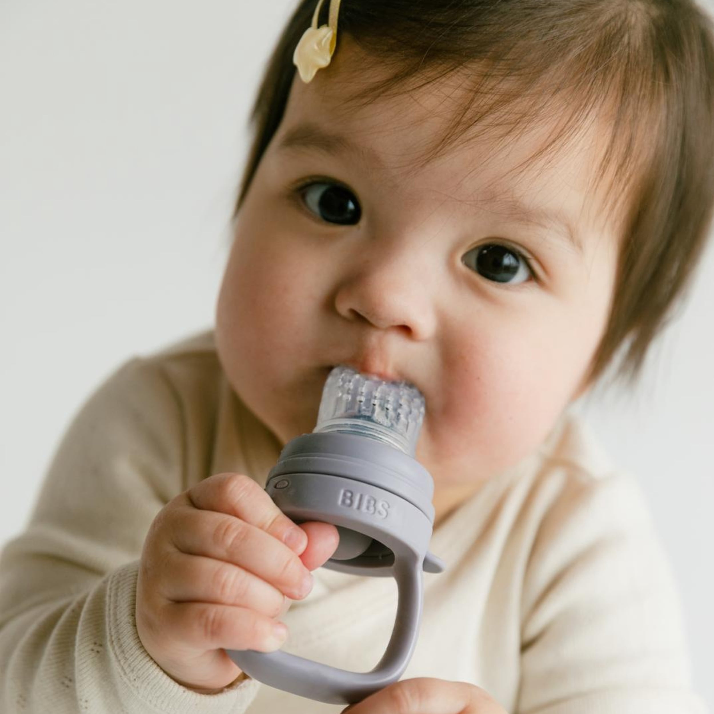 BIBS Infant Silicone Baby Feeder, Fossil Grey, 1 Piece
