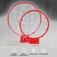thumbnail image 6 of Outdoor Sports Basketball Rim Replacement – Heavy Duty Metal Rim with Net Portable Hanging Hoop for Indoor Outdoor Use Includes Screws Durable Summer and Winter Sports Accessory, 6 of 8