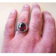thumbnail image 5 of Red Garnet Ring, Silver Jewelry, 925 Silver Ring, Father's Day, AAA Natural Garnet Ring, January Birthstone Ring, Heavy Mens Ring, Spiritual Healing Gemstone, Christmas, Designer Mens Ring, 5 of 5