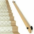 thumbnail image 3 of Wood Stair Handrail 3.3 Feet Sturdy Safety Banister Interior Corridor Safety, 3 of 12