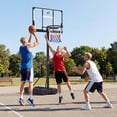 thumbnail image 4 of Costway 10 FT Foldable Basketball Hoop with Fillable Base, Wheels & Shatterproof Backboard, 4 of 12