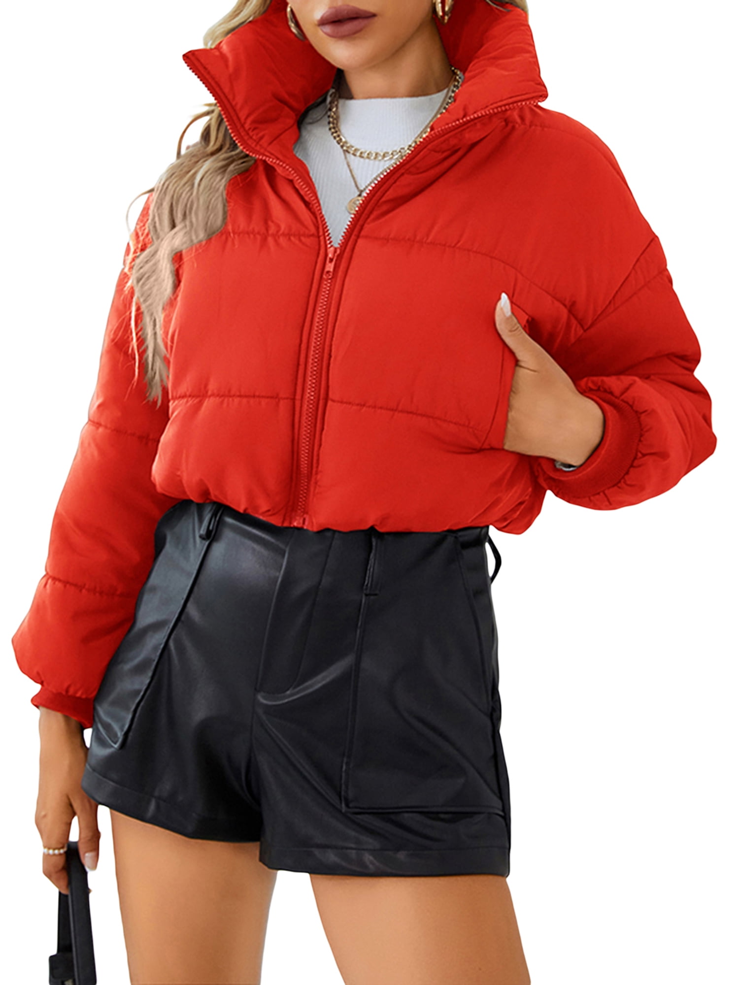 Alo Red Puffer Jacket