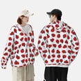 thumbnail image 4 of Lsque Ladybug On Blue Stripes UPF 50+ Lightweight Sun Protection Men's Women's Long Sleeve Shirt, Hoodie Performance -X-Large, 4 of 9