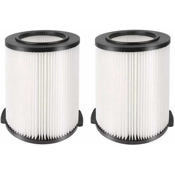 2 Pack VF4000 Replacement Filter for Shop Vac 5-20 Gallon & 6-9 Gal Husky Wet/Dry Vacuum Cartridge Filters (2)