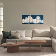 thumbnail image 2 of ZHONGYUTONG 3 Piece Clouds Canvas Wall Art Blue Sky White Clouds Pictures Nature Landscape Artwork Print Modern Poster for Living Room Decor Framed (24.00" x 36.00" x 3PCS), 2 of 5
