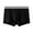 Black, variant on Mens Boxer Briefs Stretch Mid Rise Breathable Comfortable Cotton Underwear