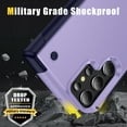 thumbnail image 2 of ELEHOLD for Samsung Galaxy S22 Plus, Rugged Shockproof Hard PC Case,With Built-in Foldable Invisible Kickstand Heavy Duty Case Cover, lightpurple, 2 of 7