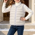 thumbnail image 6 of YUANxueke Kids Packable Lightweight Puffer Vest Quilted Padded Sleeveless Jacket Zip Up Fashion Warm Outwear Coat, 6 of 7