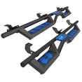 thumbnail image 6 of Olurrisa 2-Color Running Boards for 2018-2025 Jeep Wrangler JL 4-Door, Black Powder Coated with Interchangeable Red/Blue Pedals, Dual-Step Design, 700LB Capacity, 6 of 9