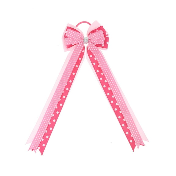 Way to Celebrate Valentine's Day Pink Ribbons Hair Elastic,1 Piece