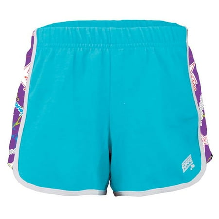 Pyramid Star - Girls Pyramid Short, Light Turq & Drawn Stars - Small
