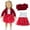 RD.Red, variant on Red Winter Doll Clothes Set for 14-18 Inch Dolls: Coat, Dress, Socks, Headband ,4-Piece Outfit ,Perfect Christmas Gift Pink