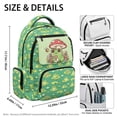 thumbnail image 5 of Pzuqiu Cute Frog Mushroom Kids School Backpack Soft Padded Breathable 17 Inch Large Capacity Casual Daypack for Boys Girls Students Daily Use Travel Outdoor Activities, 5 of 7