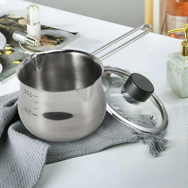 Non-Stick Pan Milk Pot Butter Chocolate Melted Heating Pot Warmer Pan Small Saucepan Cheese Pot With