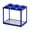 Blue, variant on Stackable Desktop Aquarium with 6 Hole Bettas Aquarium Suitable for Bettas Fish Plastic Texture Design Easy to Clean