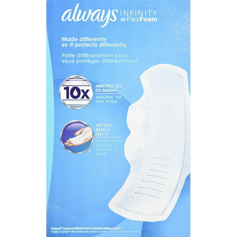 Always Infinity Flex Foam Extra Heavy Flow Pads Size 3 Unscented -- 28 Pads  
