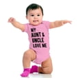 thumbnail image 4 of Auntie Uncle Present Loved Niece Cute Romper Boys or Girls Infant Baby Brisco Brands 18M, 4 of 7