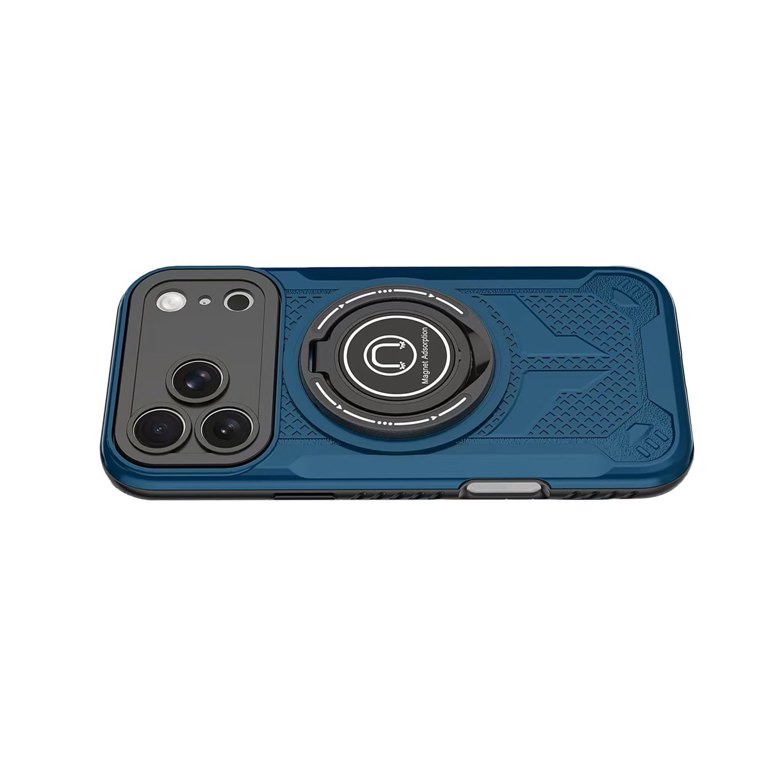 Durable Loop Grip Armor Case with MagSafe for iPhone 17 Pro Max - Dark Blue