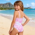 thumbnail image 4 of MEZZALL Summer Girls One-Piece Swimsuit Monokini For Beach Pool Water Play Sun Comfortable Stretch Swimwear Bohemian With Cartoon / Flower Print Beachwear, 4 of 6