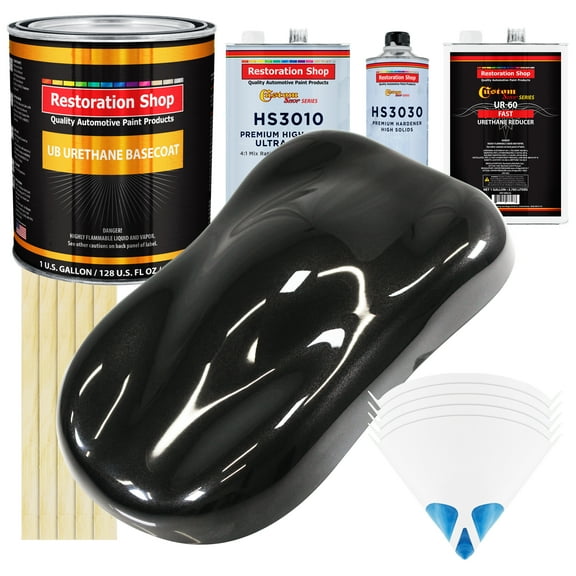 Black Diamond Firemist Gallon URETHANE BASECOAT CLEARCOAT Auto Paint FAST Kit