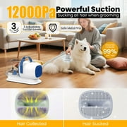 AIRROBO GP04 Dog Grooming Kit, 5 Grooming Tools, Pet Grooming Vacuum, Dog Clippers Kit, Low noise