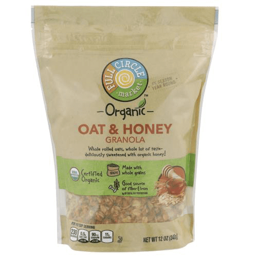 Full Circle Market, Organic Granola, Oat & Honey