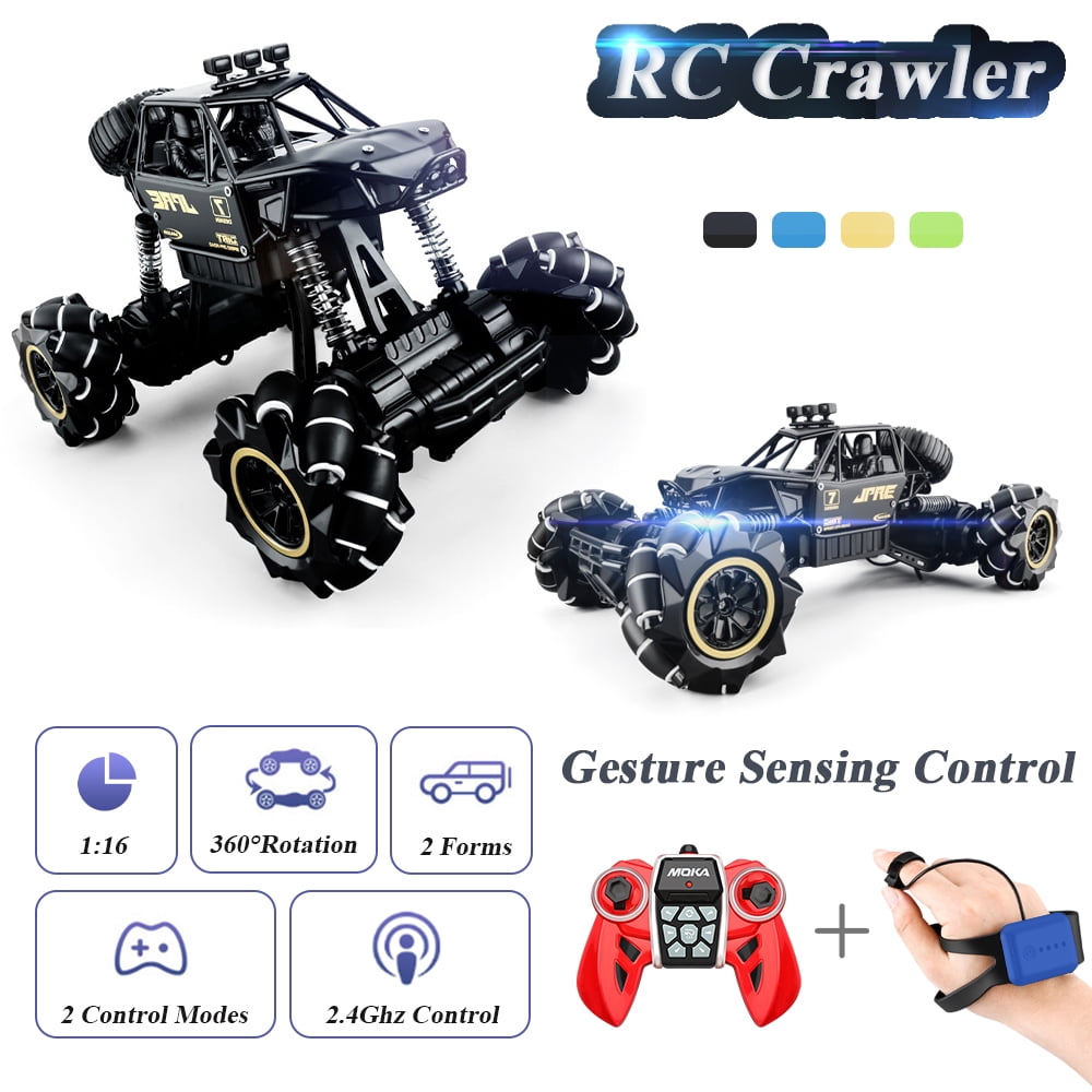 4WD RC Stunt Truck Brushed Off-Road 2.4Ghz Remote Control Car Gesture Induction 