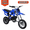 00 (Blue), variant on Floseru 49cc Kids Dirt Bike Gas Dirt Bike, 2-Stroke Motorcycle for Kids, Pull Start Dirt Bikes, 10" Big Wheel Minibike Motorbike with Front Rear Disc Brakes, Shock Absorption