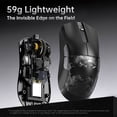 thumbnail image 4 of ATTACK SHARK R11 ULTRA Carbon Fiber Wireless 8K PAW3950MAX Gaming Mouse 49g SUPERLIGHT, Nordic 52840 MCU, 20000 FPS Static Scan Rate, Nano-Metal Ice Coating, Omron Optical Micro Switches, 4 of 10