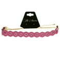 thumbnail image 3 of Mi Amore Choker-Necklace Pink/Gold-Tone, 3 of 3