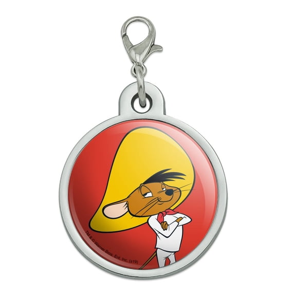 Looney Tunes Speedy Gonzales Chrome Plated Metal Pet Dog Cat ID Tag
