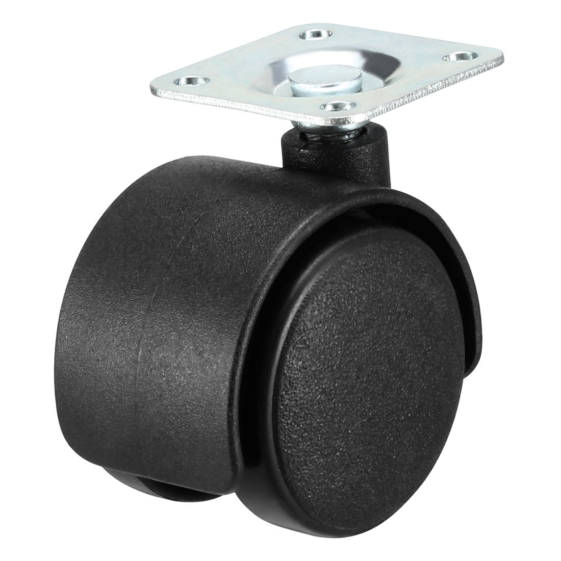 Swivel Caster Wheels 1.5 Inch Nylon Plate Mounting Caster Twin Wheel