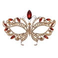 thumbnail image 1 of Women Luxury Rhinestone Butterfly Masquerade Blindfold, Metal+Rhinestones Adjustable Strap, for Ball/Party, 6 Colors, 1 Piece, 1 of 6