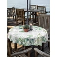 thumbnail image 2 of Outdoor Tablecloth with Umbrella Hole for Patio/Picnic/Party/Camping, Eucalyptus Leaves Waterproof Table Cloth Round Cover Washable, Summer Botanical (Dia 60"), 2 of 8