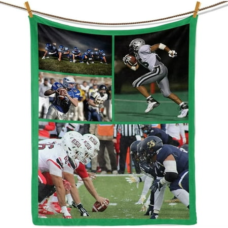 AISENIN Custom Blanket with Photo Personalized Picture Text Blanket Customized Sofa Throw Blanket Personalized cobijas Funny Gifts for Christmas Boyfriend Dad Mom Friends New Year Birthday